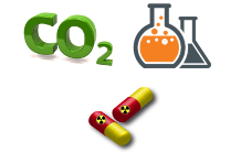 CO2 and copper to radiolabeled pharmaceutical compounds